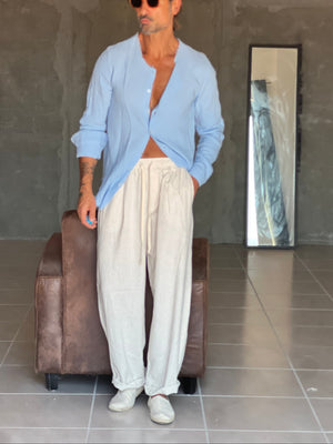 PANTALACCIO  BEIGE LINO
