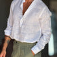 CAMICIA  SERAFINO BIANCO LINO PURO