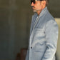 BLUE HIGH NECK COAT