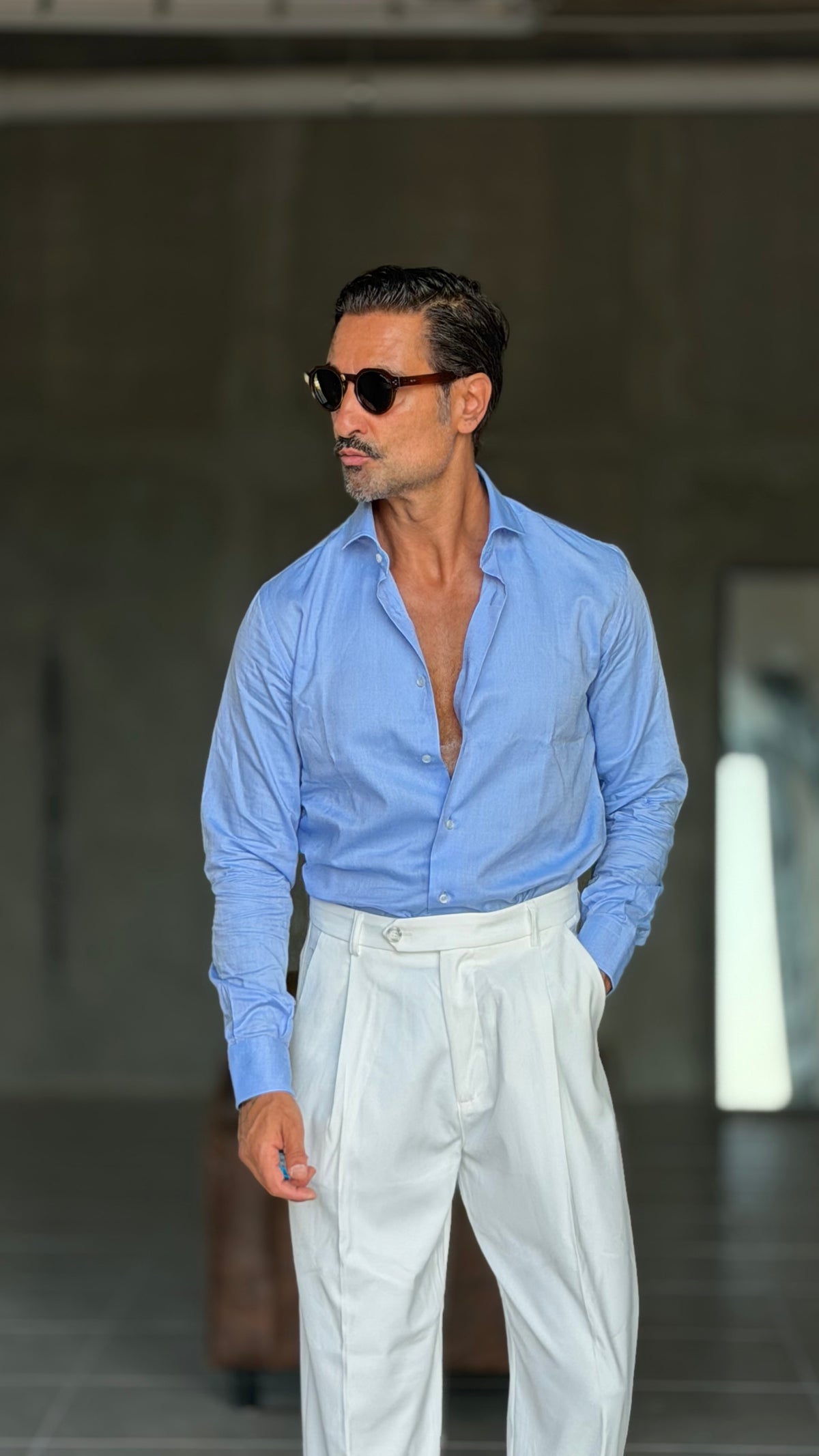 PANTALONE LATTE   PINCES VISCOSA  FONDO AMPIO  EFFETTO FLANELLA BATTUTA