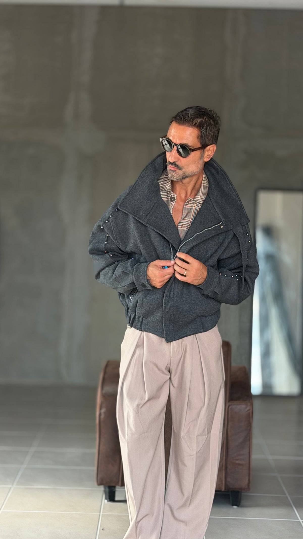 ECORENNA ECRU' BOMBER JACKET
