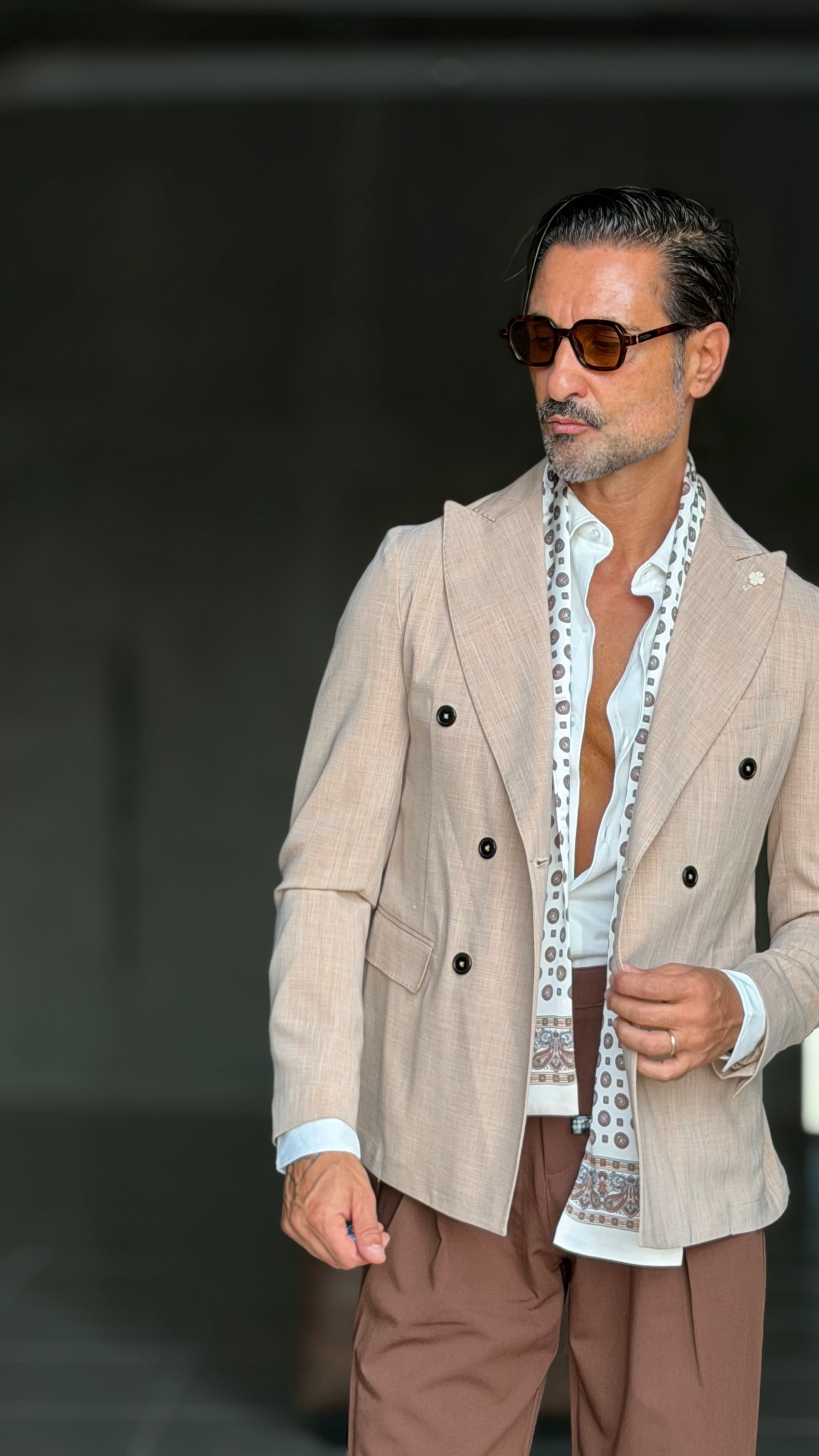 CAMICIA BIANCA MAGLINA IN JERSEY
