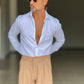 CAMICIA  BIANCA LINO E MISTI COLLO ITALIANO 558
