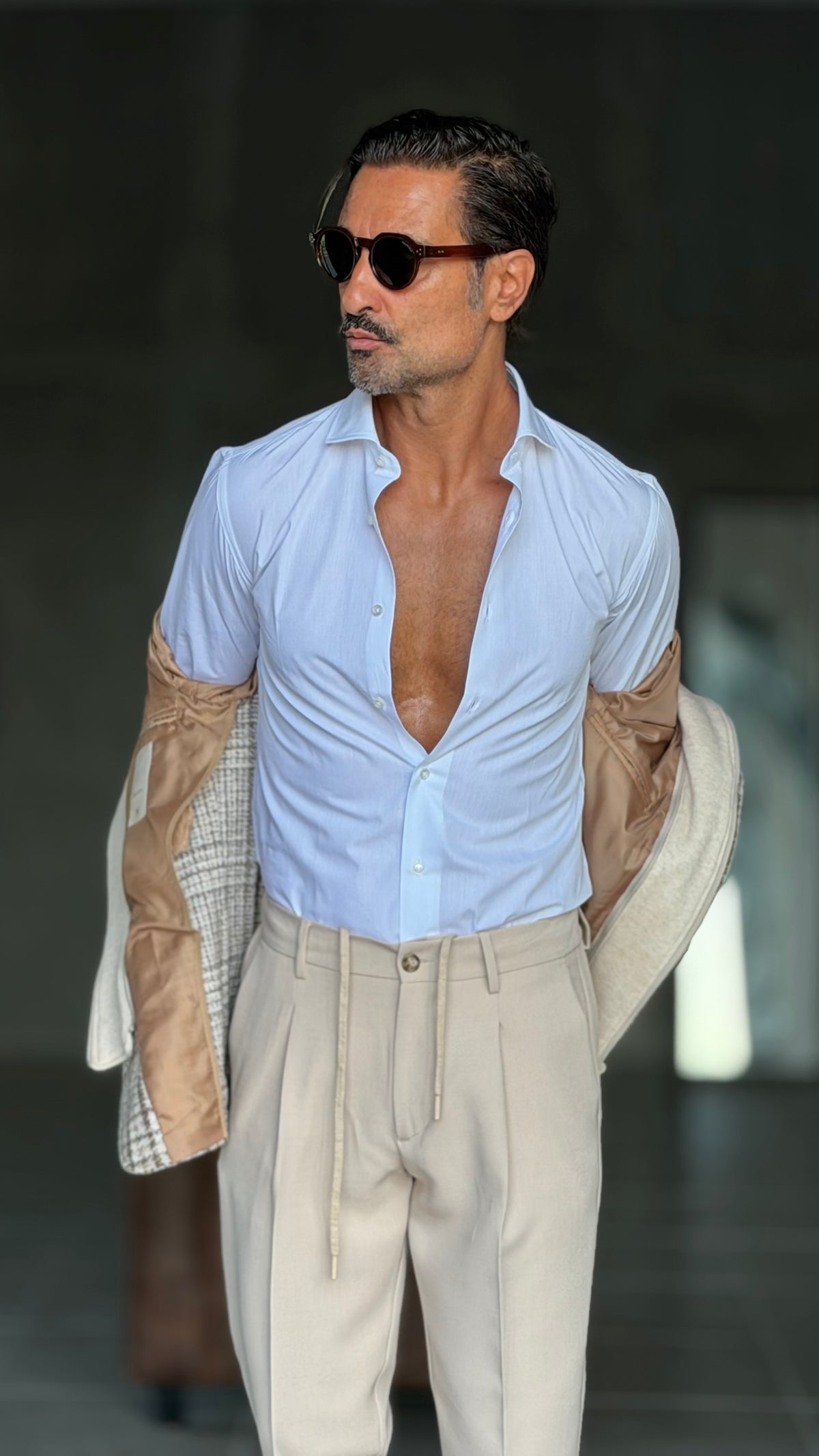 CAMICIA  DEPOT BIANCO COTONE DOPPIORITORTO