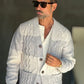 WHITE VISCOSE TROUSERS WITH REGULAR BOTTOM