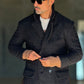 BLUE HIGH NECK COAT