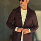 BLUE HIGH NECK COAT