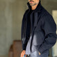 GIUBBINO BLU   PANNO COLLO SCIARPA CROP