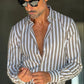 CAMICIA  BACCHETTA TORTORA GRANDE STRETCH