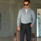 WHITE VISCOSE TROUSERS WITH REGULAR BOTTOM