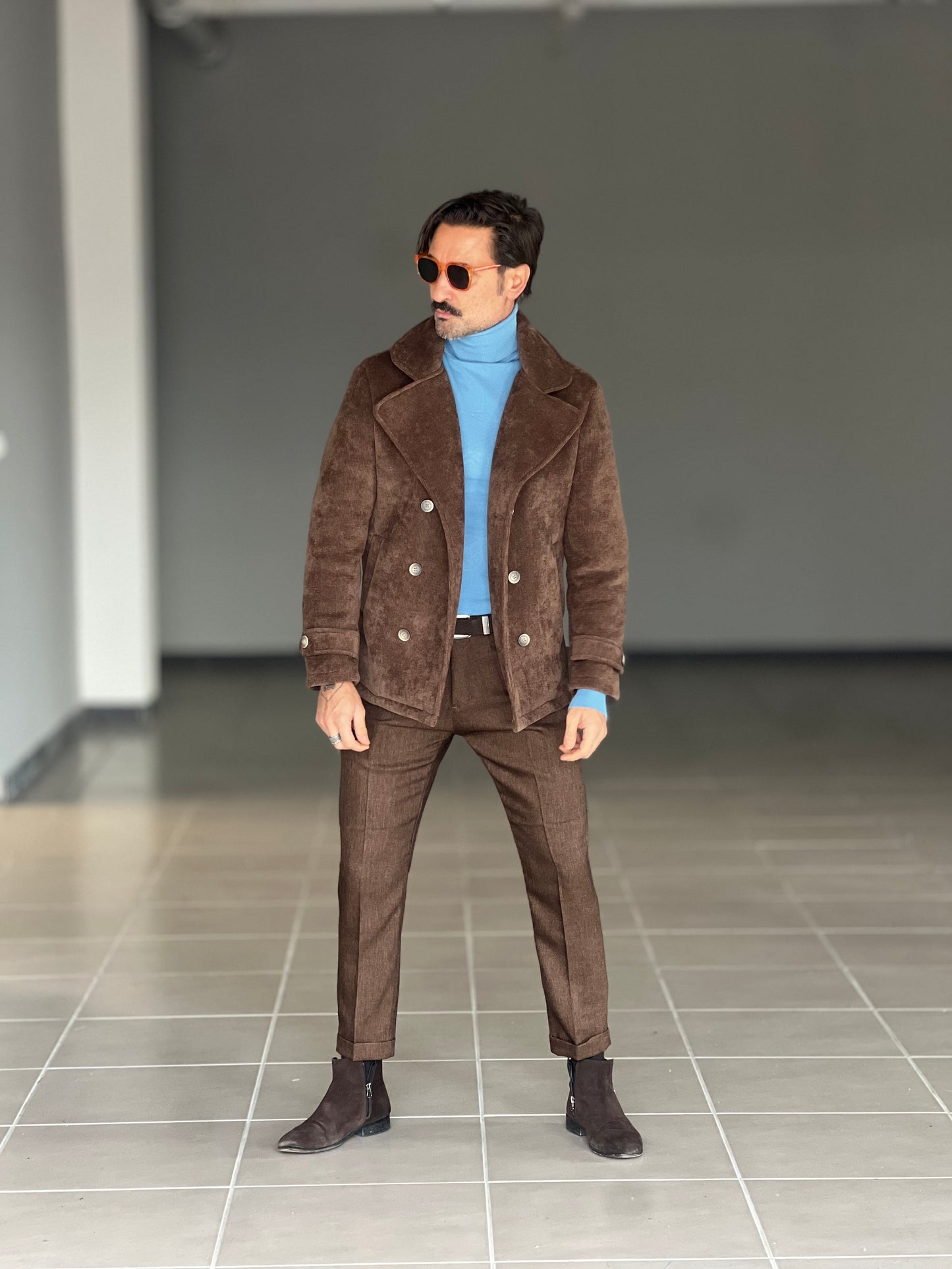 CAPPOTTINO MORO VELLUTO MILLERIGHE