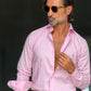 CAMICIA ROSA LINO COLLO ITALIANO