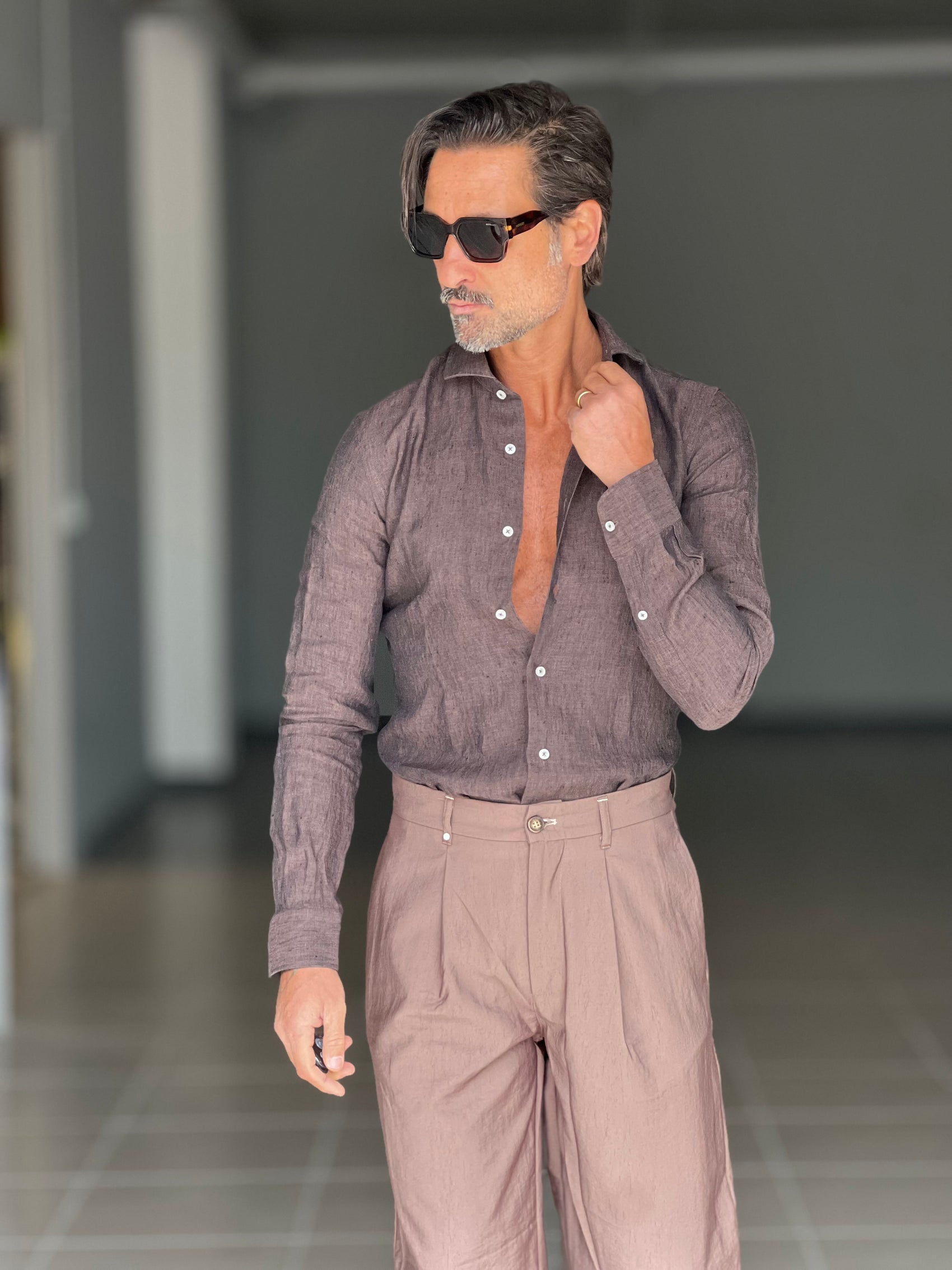 CAMICIA DEPOT MORO LINO FIAMMATO