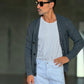 WHITE VISCOSE TROUSERS WITH REGULAR BOTTOM
