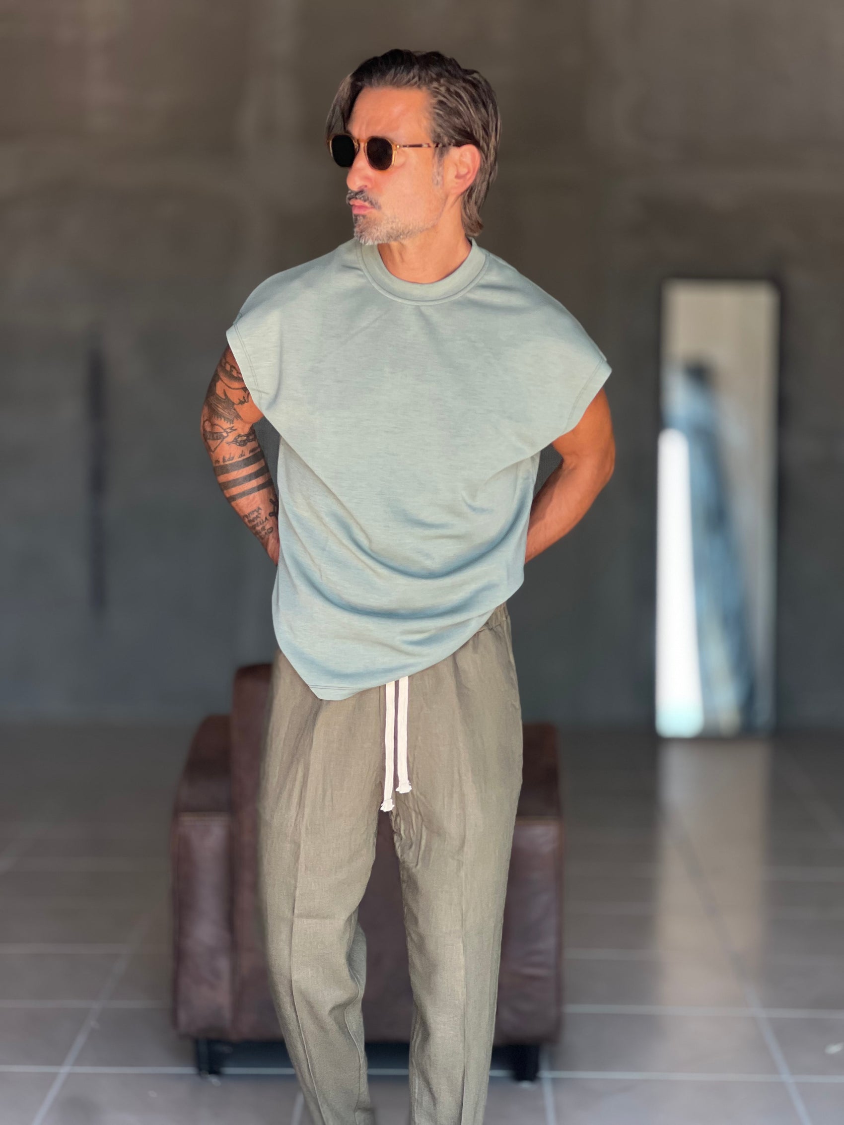 BOAT NECK T SHIRT