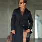 CAPPOTTO  DOPPIPETTO NERO OVER FIT  ALTATENSIONE