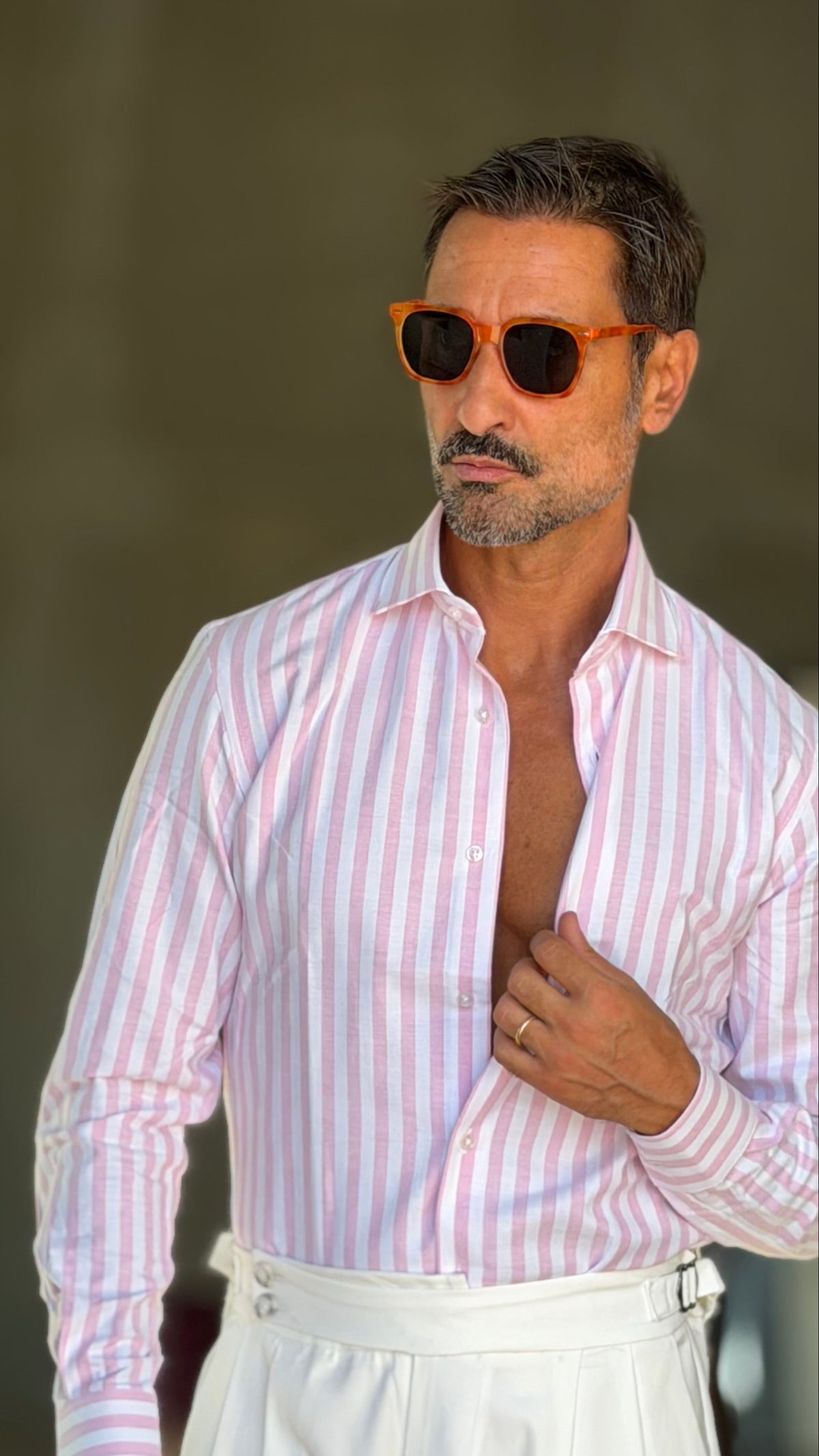 CAMICIA  BACCHETTA ROSA  GRANDE OXFORD 1004