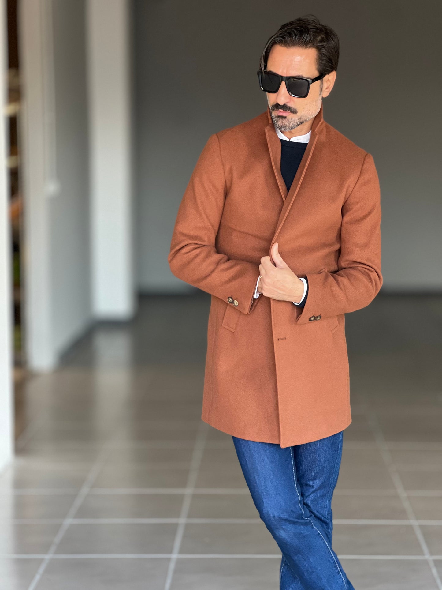 CAPPOTTO  CARAMELLO MODELLO BARONETTO