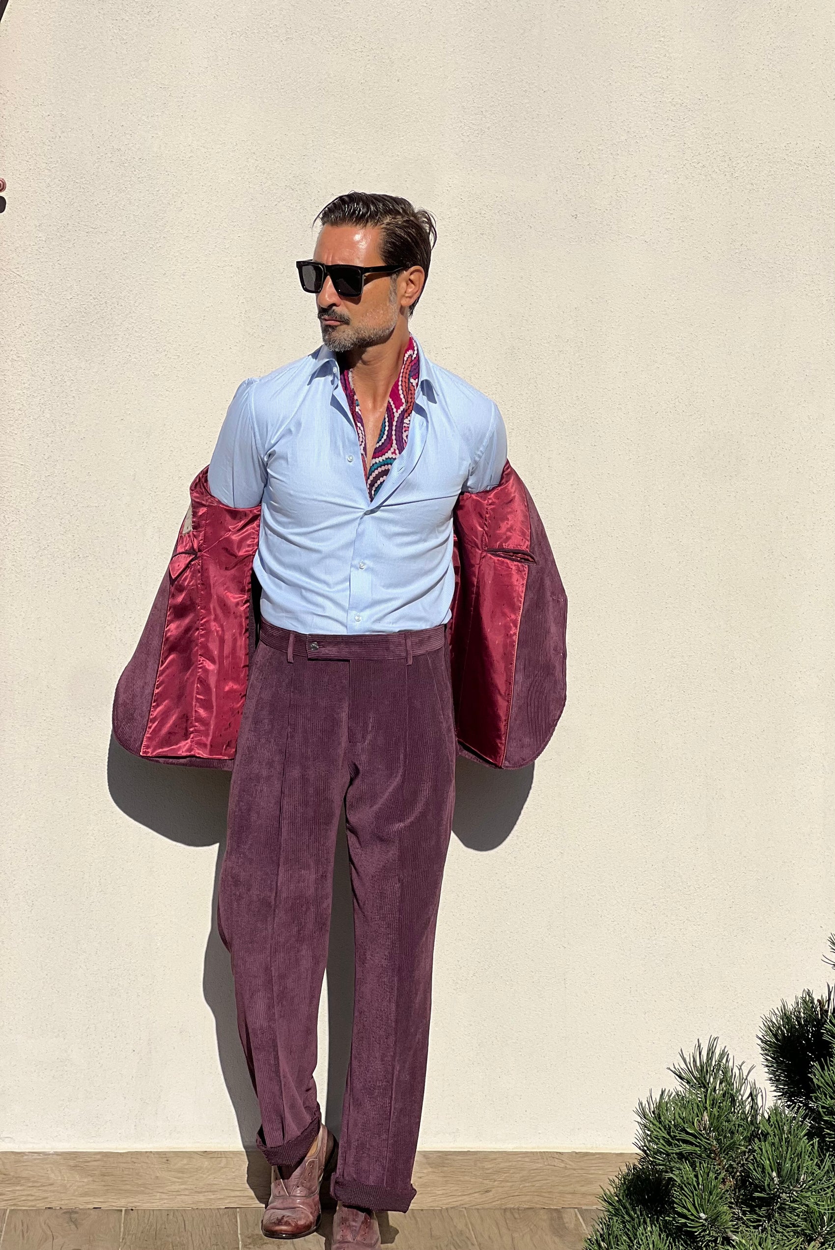 CAMICIA  DEPOT MICROFANTASIA CELESTE