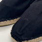 DOUBLE BUCKLE BLACK SUEDE LOAFERS