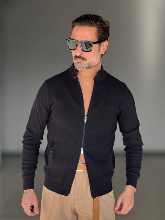 BEIGE COTTON OPEN CARDIGAN