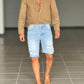 BERMUDA DENIM CHIARO ROTTURE
