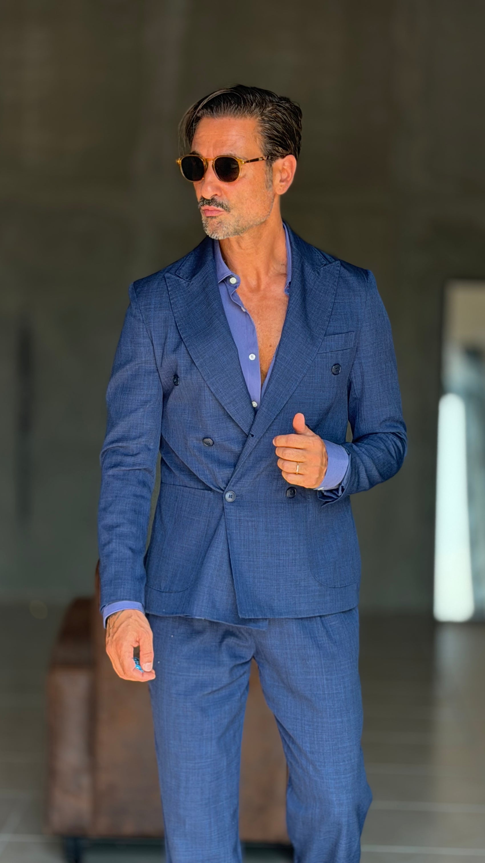 ABITO BLUETTE   DOPPIOPETTO OVER FIT