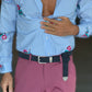WHITE VISCOSE TROUSERS WITH REGULAR BOTTOM