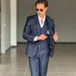 ABITO BLU  MONOPETTO  3 PEZZI GILET