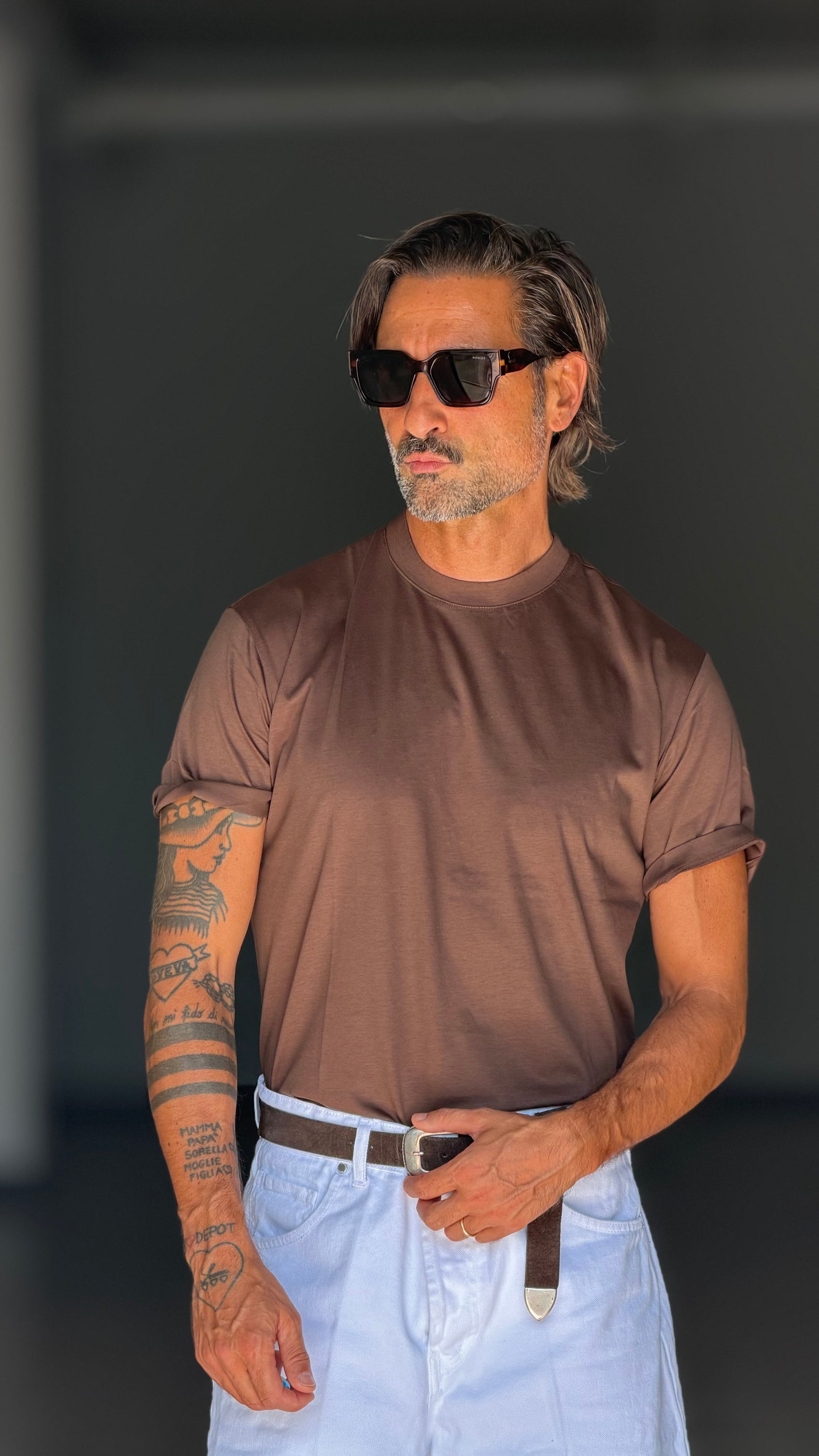BOAT NECK T SHIRT