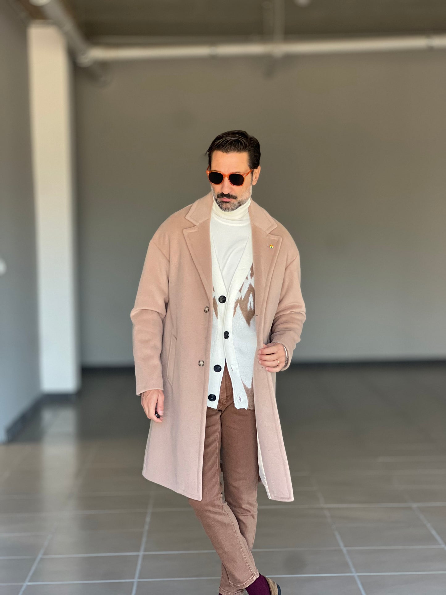 CAPPOTTO  CAMMELLO OVER FIT