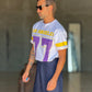 MAGLIA  GIALLA CROP MOD FOOTBALL