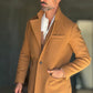 BLUE HIGH NECK COAT