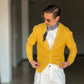 CARDIGAN GIALLO DERBY COTONE OVER FIT