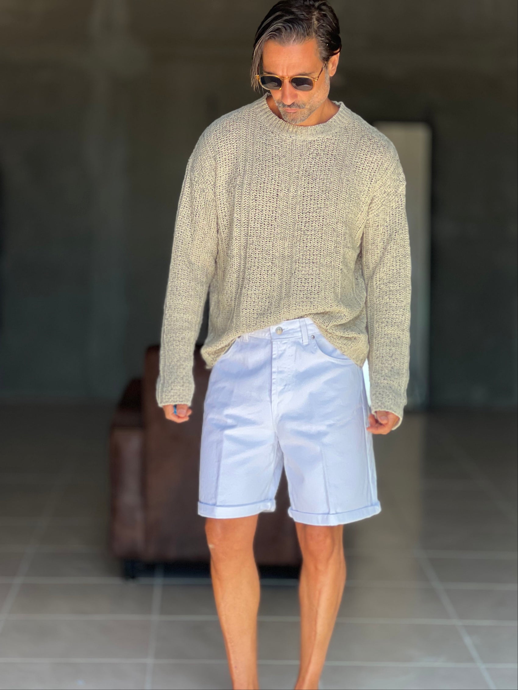 BERMUDA DENIM BIANCO. 316