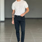 BLACK CHAIN ​​VISCOSE TROUSERS