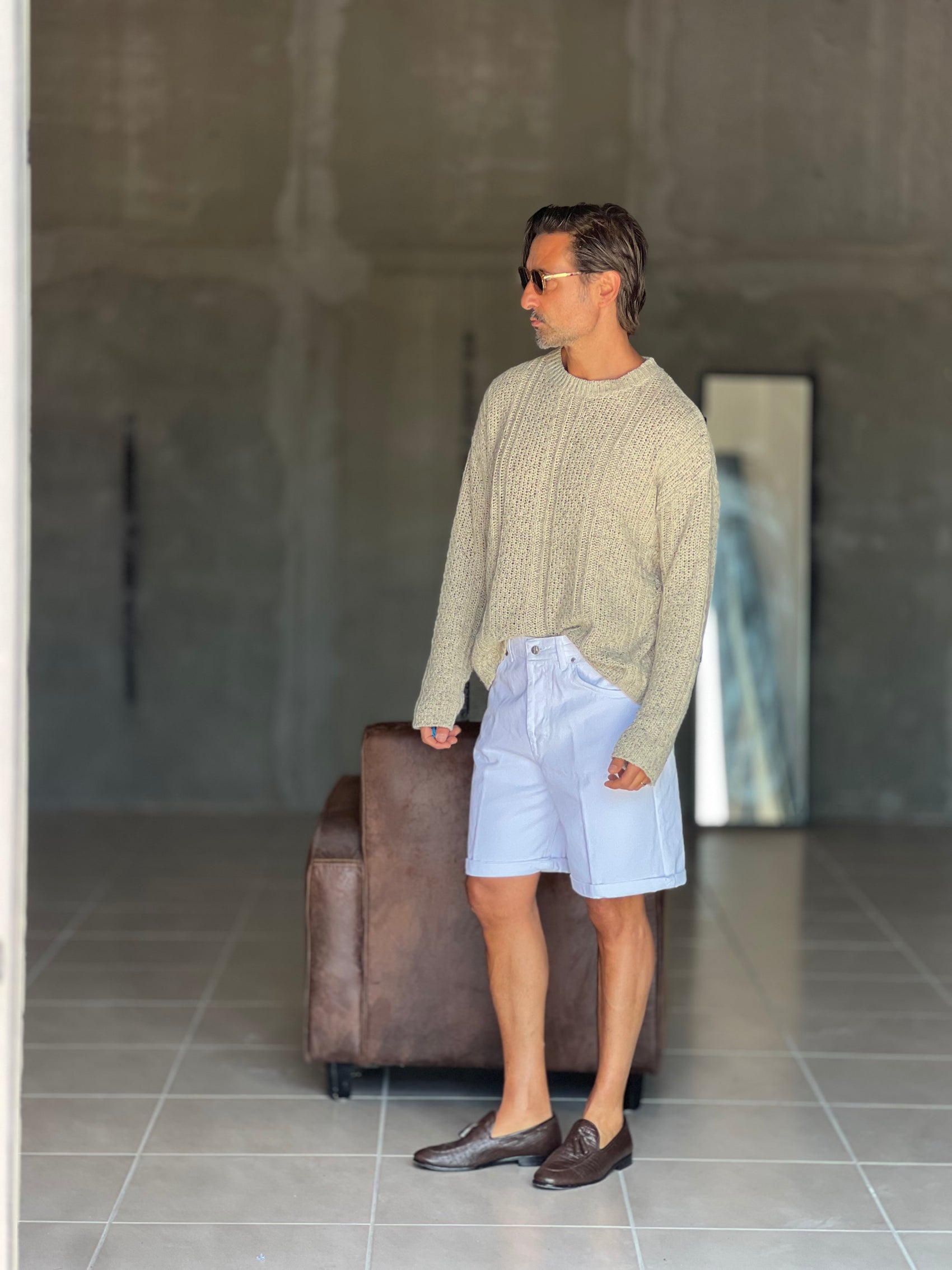 BERMUDA DENIM BIANCO. 316