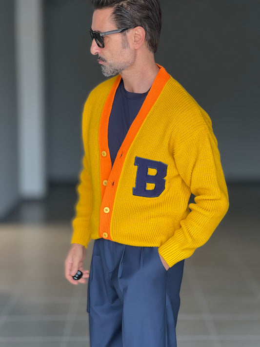 CARDIGAN COLOR UOVO  DERBY RICAMO B