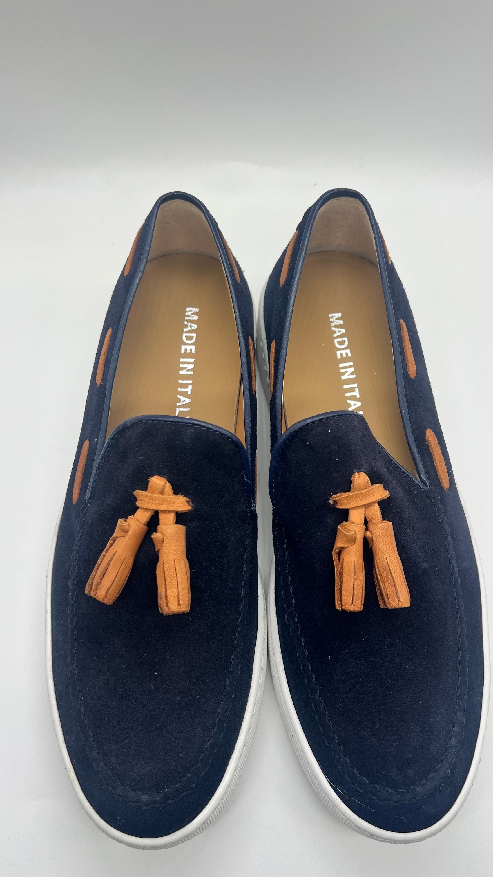 DOUBLE BUCKLE BLACK SUEDE LOAFERS