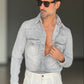 CAMICIA  DENIM LAVAGGIO UNO DELAVE' 103