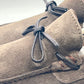 DOUBLE BUCKLE BLACK SUEDE LOAFERS