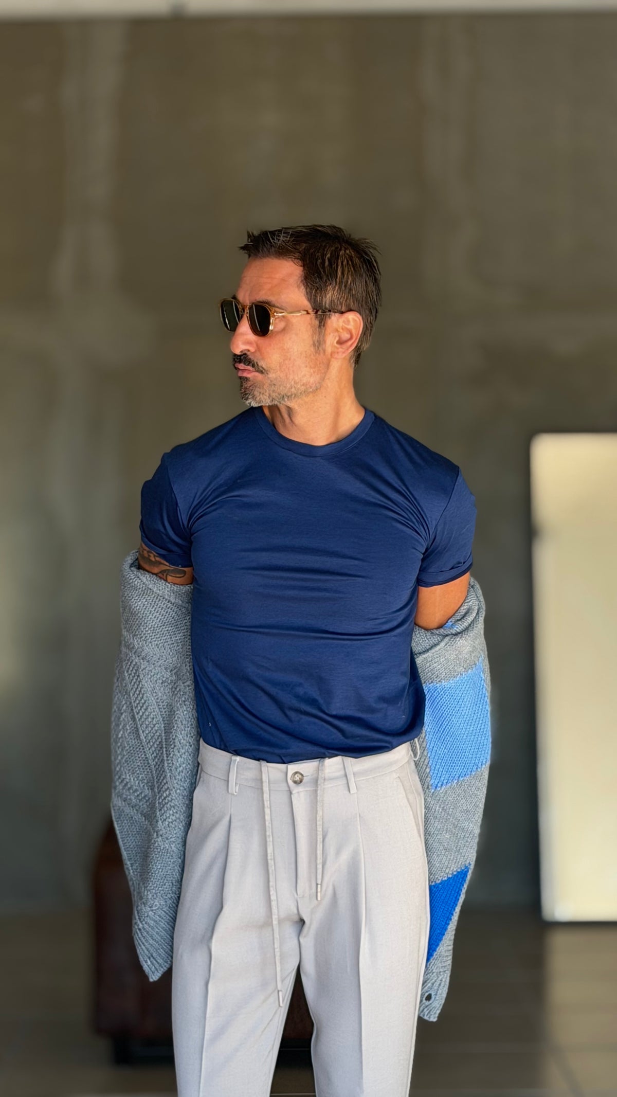 NEW T SHIRT AVION  EFFETTO FILO DI SCOZIA