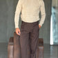 PANTALONE  MORO   DOPPIAPINCES VISCOSA E MISTI