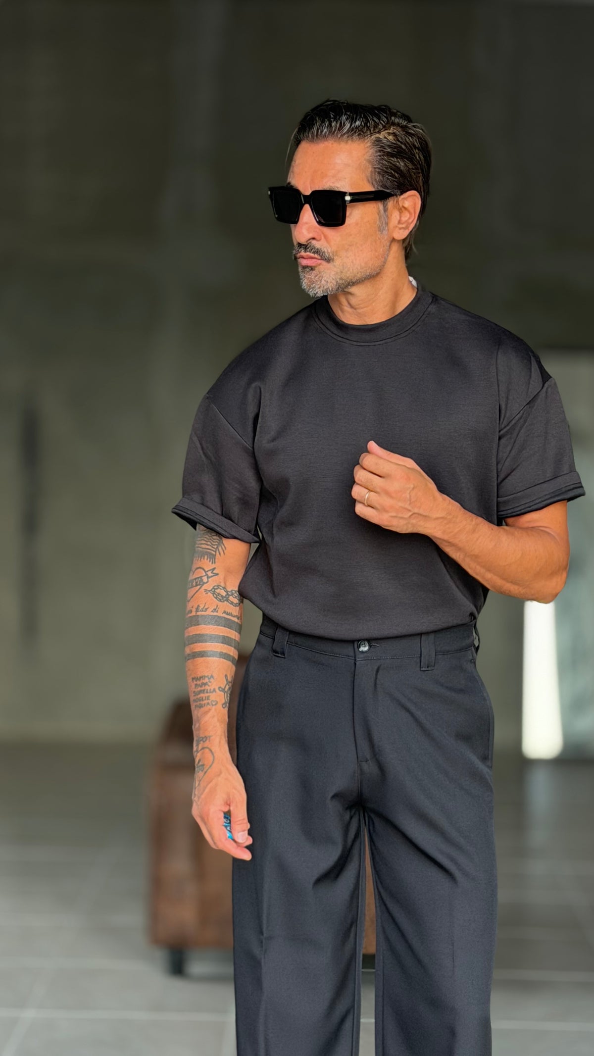 T SHIRT NERA OVER FIT