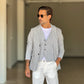 GIACCA TESSUTO GRIGIO  CHIARO GESSATO