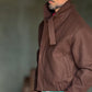 GIUBBINO MORO  PANNO COLLO SCIARPA CROP
