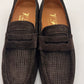 DOUBLE BUCKLE BLACK SUEDE LOAFERS