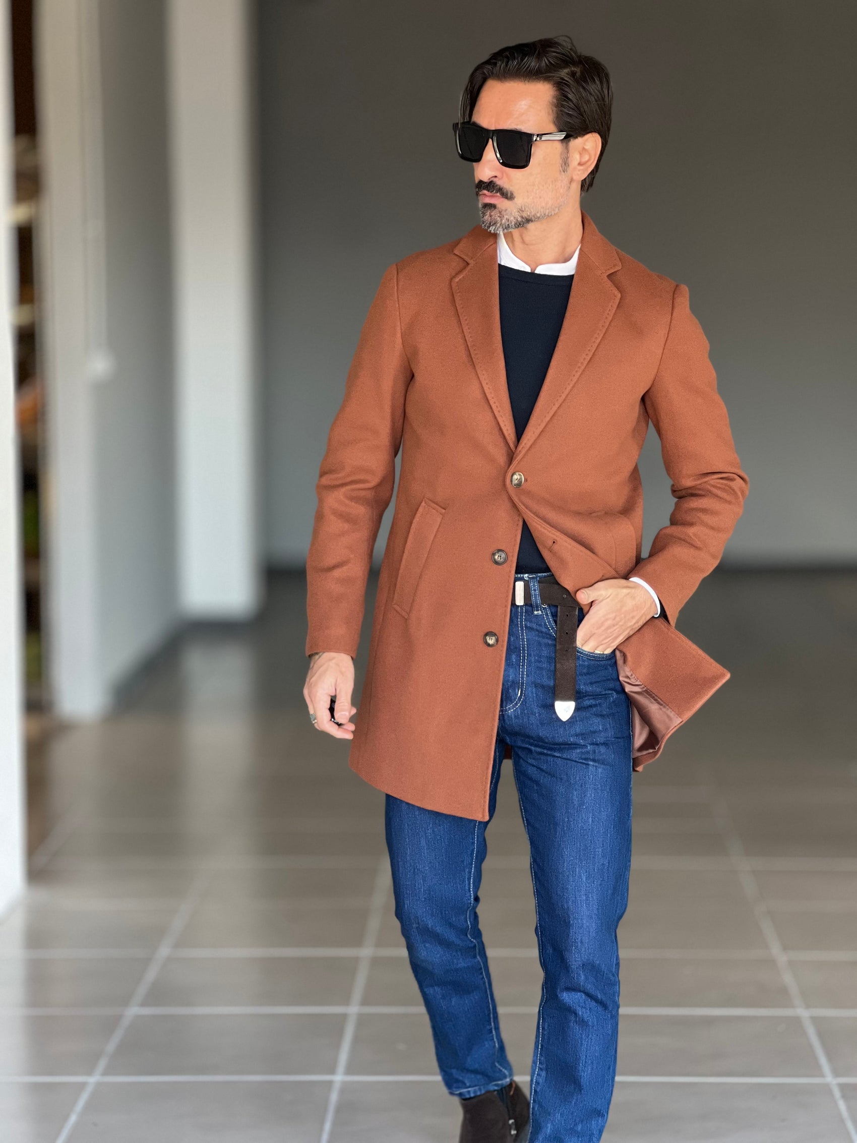 CAPPOTTO  CARAMELLO MODELLO BARONETTO