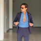 *ABITO  BLU MONOPETTO OPERATO PANTALONE MEZZAMOLLA 00200