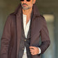 BLUE HIGH NECK COAT